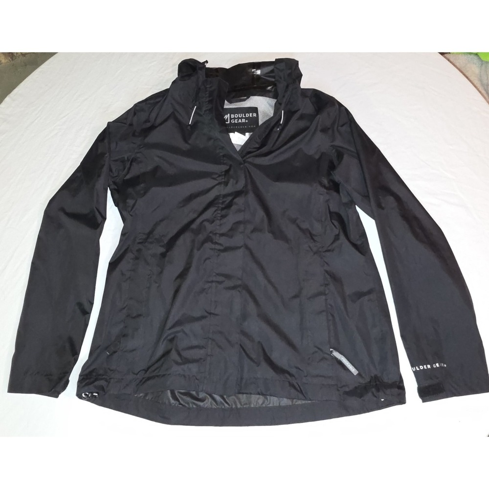 Boulder Gear Black Lightweight Rain Jacket size Large